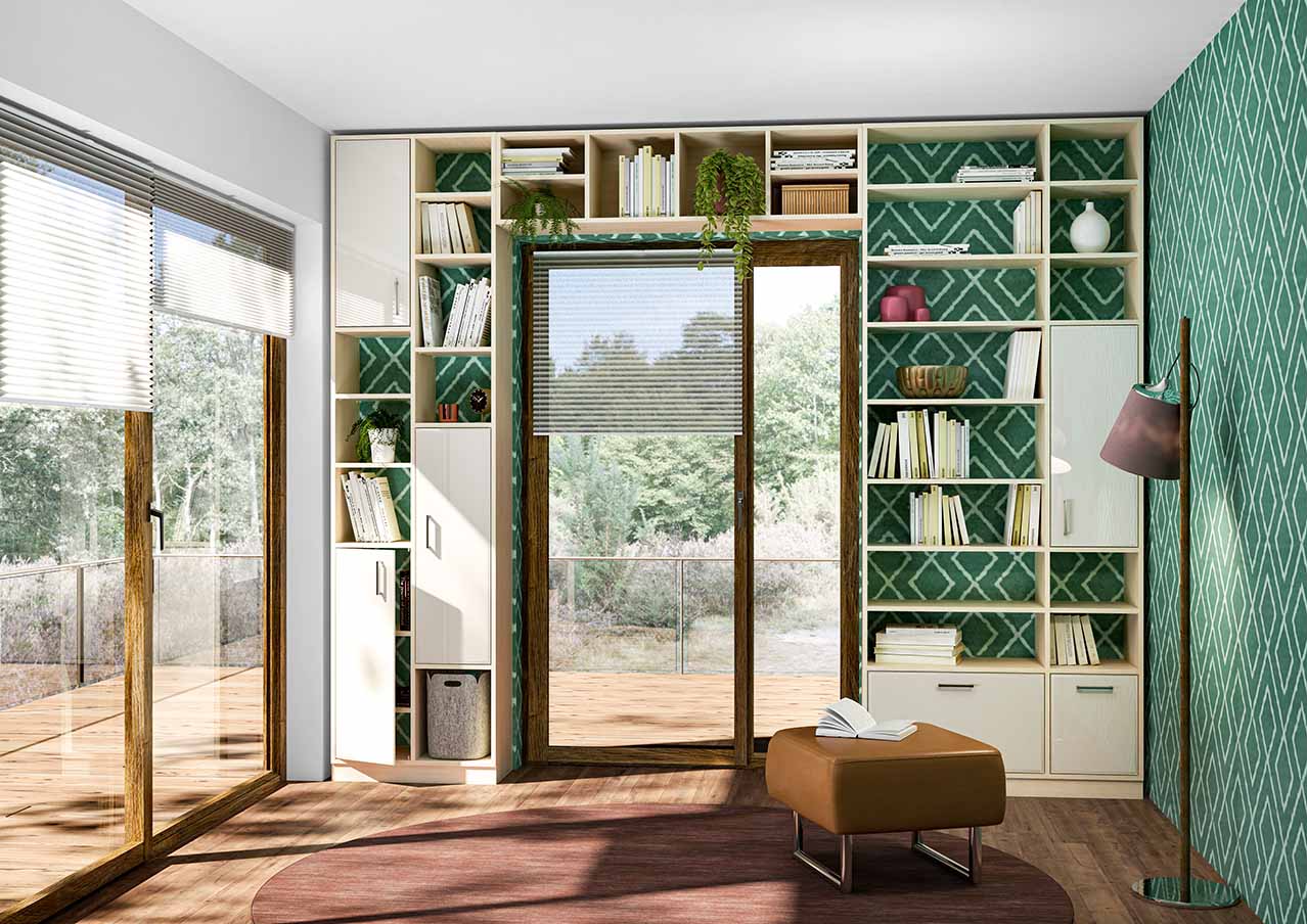 Open kast op maat met inliggende deuren