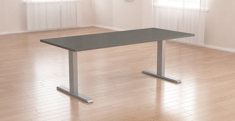 In hoogte verstelbare tafel